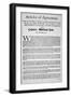 Articles of Agreement Between Captain William Kidd and the Earl of Bellomont, 1695-null-Framed Giclee Print