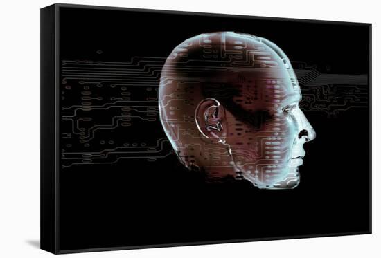 Artificial Intelligence-Coneyl Jay-Framed Stretched Canvas