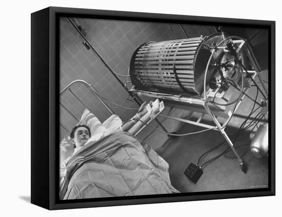 Artificial Kidney Dialysis Machine Purifying Blood Flow into patient-Fritz Goro-Framed Stretched Canvas