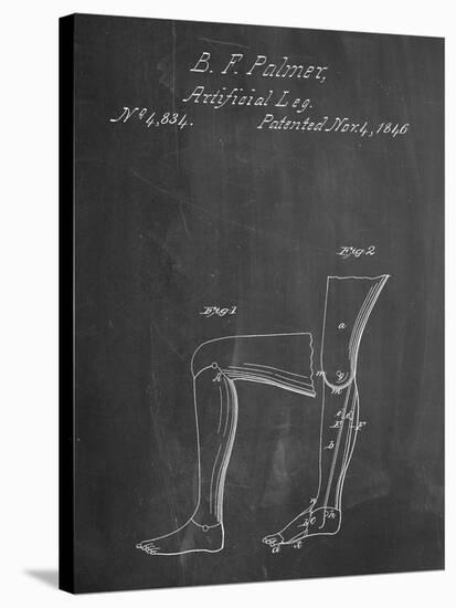 Artificial Leg Patent 1846-null-Stretched Canvas