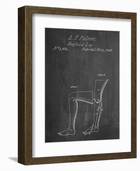 Artificial Leg Patent 1846-null-Framed Art Print