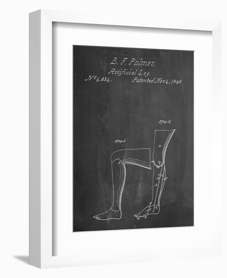 Artificial Leg Patent 1846-null-Framed Art Print