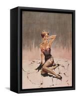 Artificial Moonlight by David Wright-David Wright-Framed Stretched Canvas