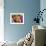 Artificially Colored Chicks Crowd Together-null-Framed Photographic Print displayed on a wall