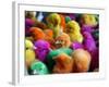 Artificially Colored Chicks Crowd Together-null-Framed Photographic Print