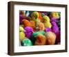 Artificially Colored Chicks Crowd Together-null-Framed Photographic Print