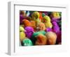 Artificially Colored Chicks Crowd Together-null-Framed Photographic Print