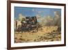 Artillery at Tobruk-null-Framed Premium Giclee Print