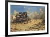 Artillery at Tobruk-null-Framed Premium Giclee Print