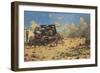 Artillery at Tobruk-null-Framed Art Print