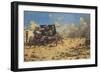 Artillery at Tobruk-null-Framed Art Print