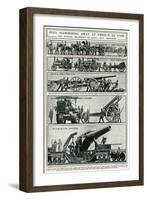 Artillery Being Sent to German Front at Verdun 1916-S.W. Clatworthy-Framed Art Print