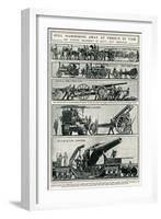 Artillery Being Sent to German Front at Verdun 1916-S.W. Clatworthy-Framed Art Print