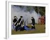 Artillery Demonstration, Revolutionary War Reenactment at Yorktown Battlefield, Virginia-null-Framed Photographic Print