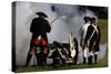 Artillery Demonstration, Revolutionary War Reenactment at Yorktown Battlefield, Virginia-null-Stretched Canvas