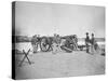 Artillery Drill in Fort During the American Civil War-Stocktrek Images-Stretched Canvas