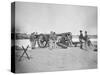 Artillery Drill in Fort During the American Civil War-Stocktrek Images-Stretched Canvas