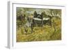 Artillery During Maneuvers-Giovanni Fattori-Framed Giclee Print