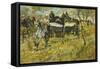 Artillery During Maneuvers-Giovanni Fattori-Framed Stretched Canvas
