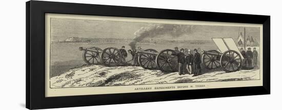 Artillery Experiments before M Thiers-null-Framed Giclee Print