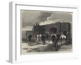 Artillery Experiments with Granite Casemates at Shoeburyness-null-Framed Giclee Print