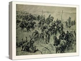 Artillery Fight in the Battle Near Gravelotte on the 18th of August-null-Stretched Canvas