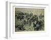 Artillery Fight in the Battle Near Gravelotte on the 18th of August-null-Framed Giclee Print