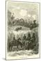 Artillery in Action, October 1870-null-Mounted Giclee Print