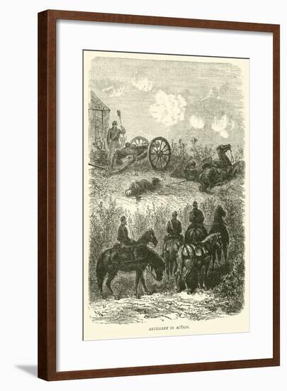 Artillery in Action, October 1870-null-Framed Giclee Print