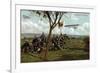 "Artillery in Position", 1914-null-Framed Giclee Print