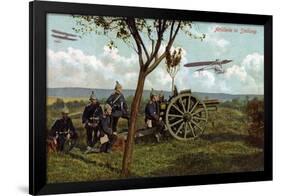 "Artillery in Position", 1914-null-Framed Giclee Print