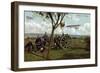 "Artillery in Position", 1914-null-Framed Giclee Print