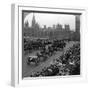 Artillery in the Great March of the Empire's Forces, Westminster Bridge, London, 1919-null-Framed Photographic Print