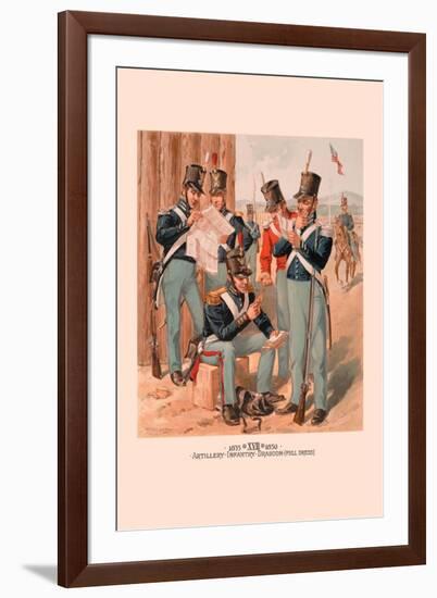 Artillery, Infantry and Dragoon-H.a. Ogden-Framed Art Print