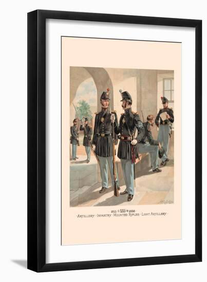Artillery, Infantry, Mounted Rifles, Light Artillery-H.a. Ogden-Framed Art Print