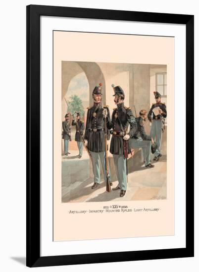 Artillery, Infantry, Mounted Rifles, Light Artillery-H.a. Ogden-Framed Art Print