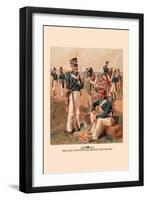 Artillery, Infantry, Rifle, Dragoon and Cadet 1813-1816-H.a. Ogden-Framed Art Print