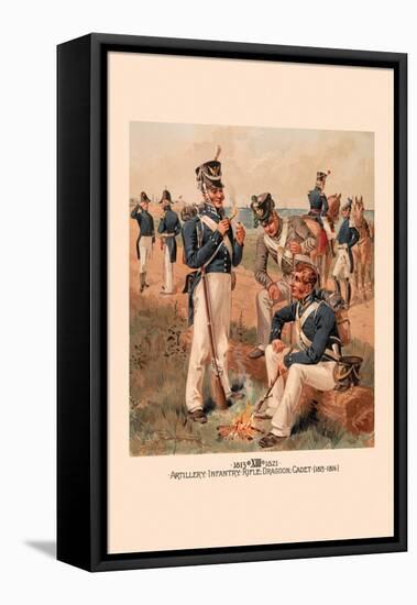 Artillery, Infantry, Rifle, Dragoon and Cadet 1813-1816-H.a. Ogden-Framed Stretched Canvas