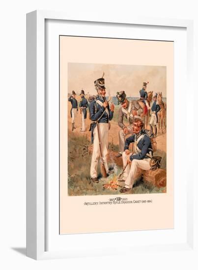 Artillery, Infantry, Rifle, Dragoon and Cadet 1813-1816-H.a. Ogden-Framed Art Print