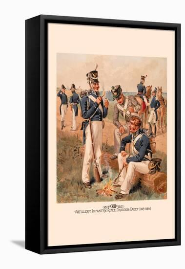 Artillery, Infantry, Rifle, Dragoon and Cadet 1813-1816-H.a. Ogden-Framed Stretched Canvas