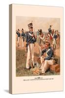 Artillery, Infantry, Rifle, Dragoon and Cadet 1813-1816-H.a. Ogden-Stretched Canvas