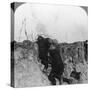 Artillery Observation Officer in Forward Post, France, World War I, 1914-1918-null-Stretched Canvas