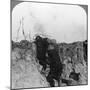 Artillery Observation Officer in Forward Post, France, World War I, 1914-1918-null-Mounted Photographic Print
