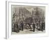 Artillery of the National Guards, Paris, at Exercise Near Notre Dame-null-Framed Giclee Print