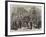 Artillery of the National Guards, Paris, at Exercise Near Notre Dame-null-Framed Giclee Print