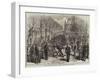 Artillery of the National Guards, Paris, at Exercise Near Notre Dame-null-Framed Giclee Print