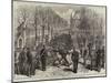 Artillery of the National Guards, Paris, at Exercise Near Notre Dame-null-Mounted Giclee Print