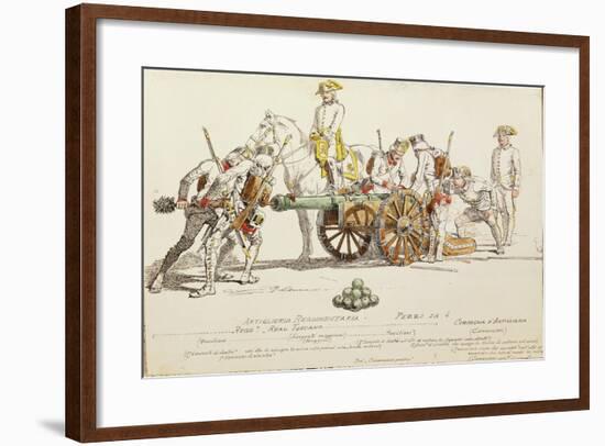 Artillery of the Royal Regiment of Tuscany-null-Framed Giclee Print