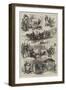 Artillery Volunteers at Shoeburyness, Scenes in Camp-null-Framed Giclee Print