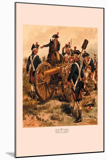 Artillery-H.a. Ogden-Mounted Art Print